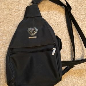Black womens backpack/purse